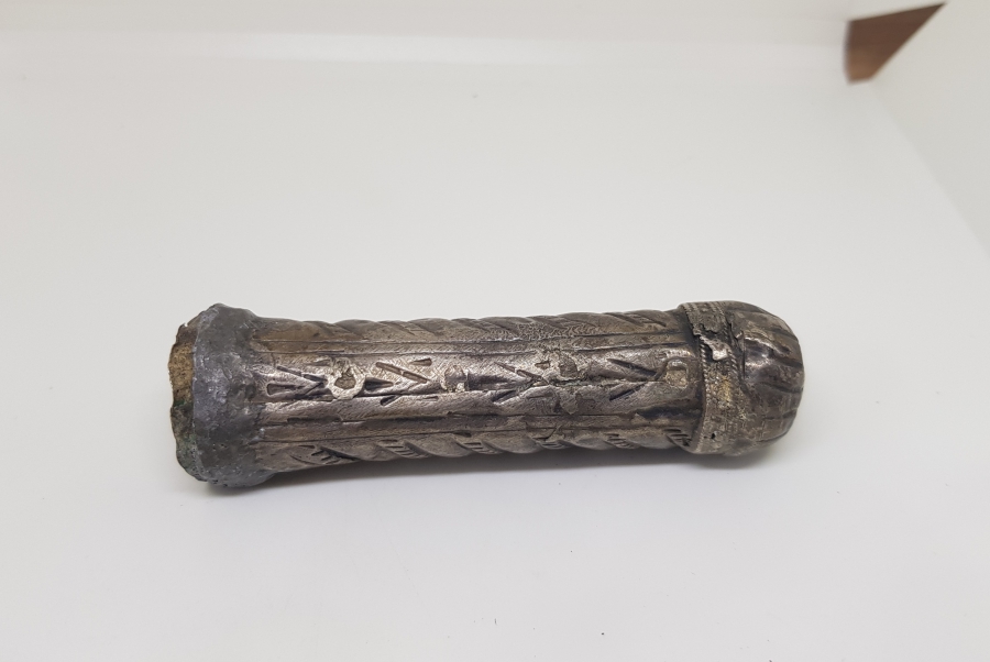 OSMANLI DÖNEMİ İÇİNDE DUASI BULUNAN İÇİ DOLU GÜMÜŞ HAMAYIL