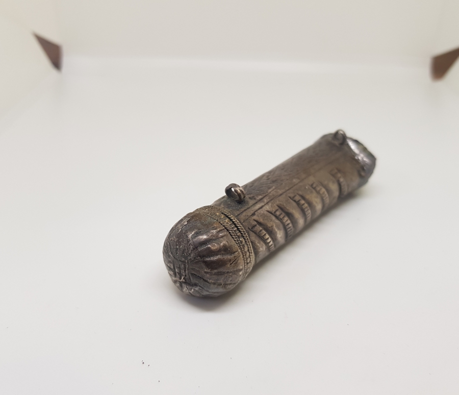 OSMANLI DÖNEMİ İÇİNDE DUASI BULUNAN İÇİ DOLU GÜMÜŞ HAMAYIL