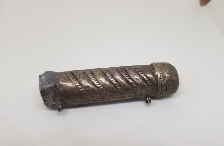 OSMANLI DÖNEMİ İÇİNDE DUASI BULUNAN İÇİ DOLU GÜMÜŞ HAMAYIL