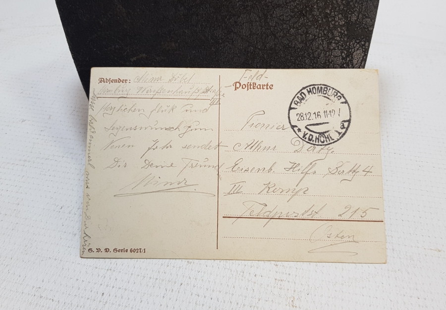 1. DÜNYA SAVAŞI DÖNEMİ ARKASI YAZILI ÜÇLÜ İTTİFAK KARTPOSTAL