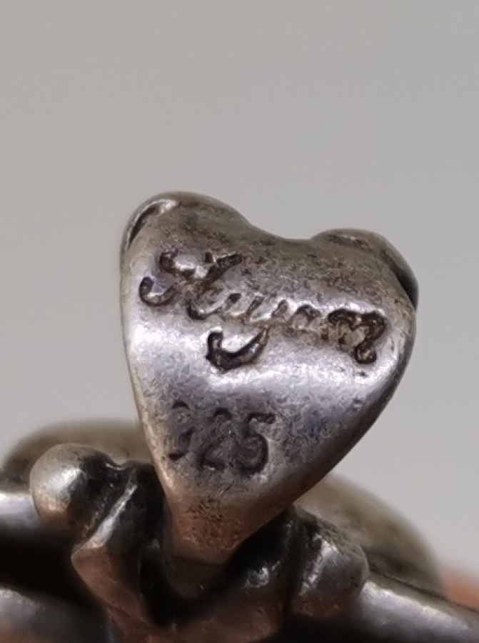 KALP FORMLU GÜMÜŞ KOLYE UCU