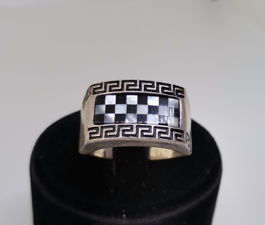 EKOSE DESENLİ GÜMÜŞ YÜZÜK