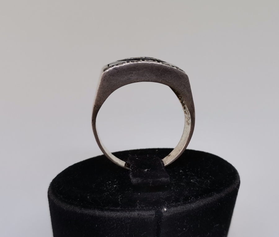 EKOSE DESENLİ GÜMÜŞ YÜZÜK