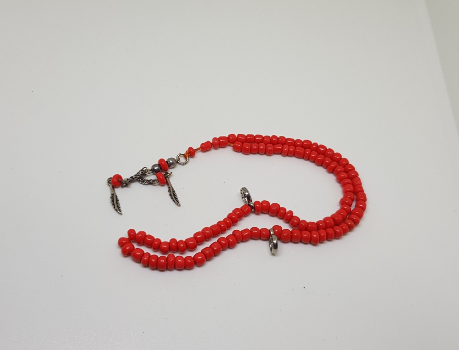 MERCAN TAŞINDAN MAMUL ANTİKA NAMAZ TESPİHİ