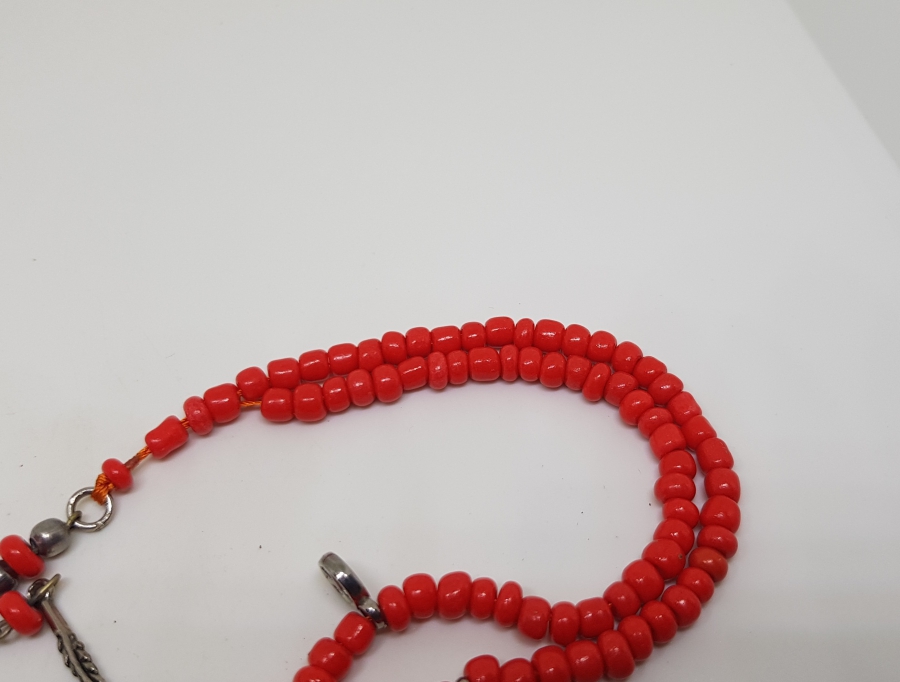 MERCAN TAŞINDAN MAMUL ANTİKA NAMAZ TESPİHİ