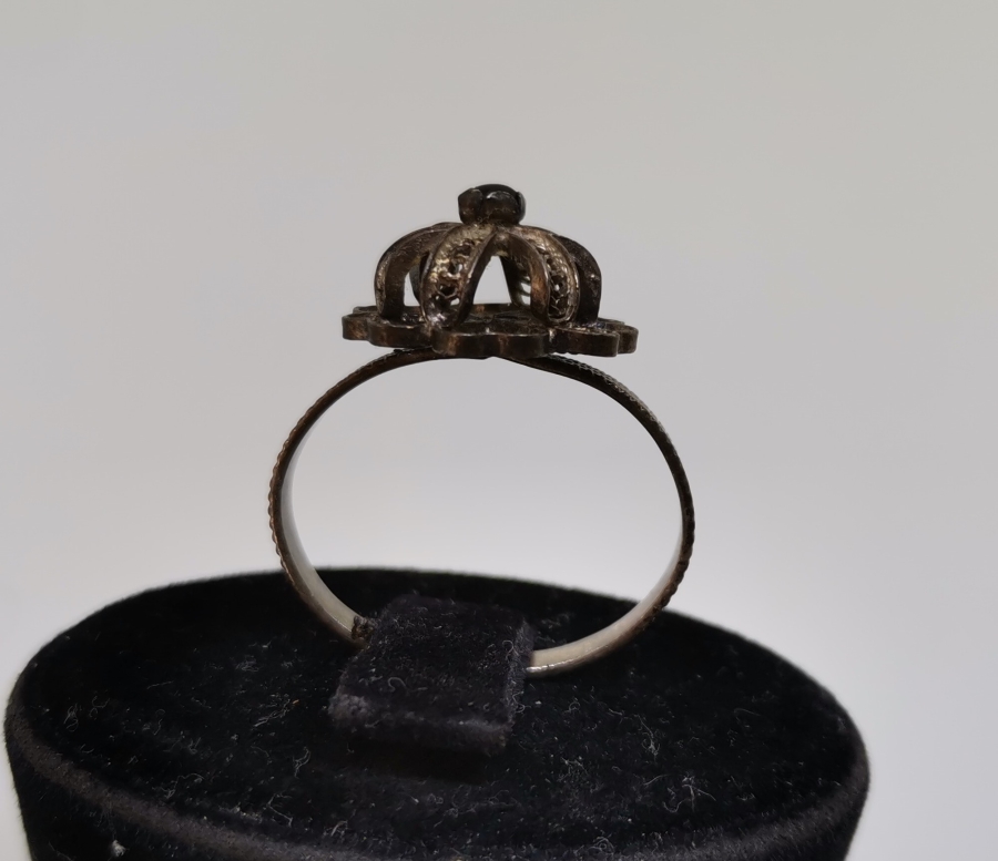 MARDİN DAMGALI TELKARİ İŞÇİLİKLİ ÖZEL YAPIM GÜMÜŞ YÜZÜK