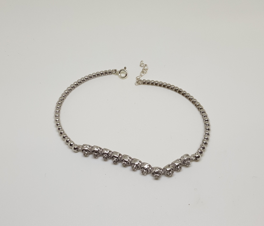 ELMAS TAŞLI ÖZEL YAPIM BİLEKLİK