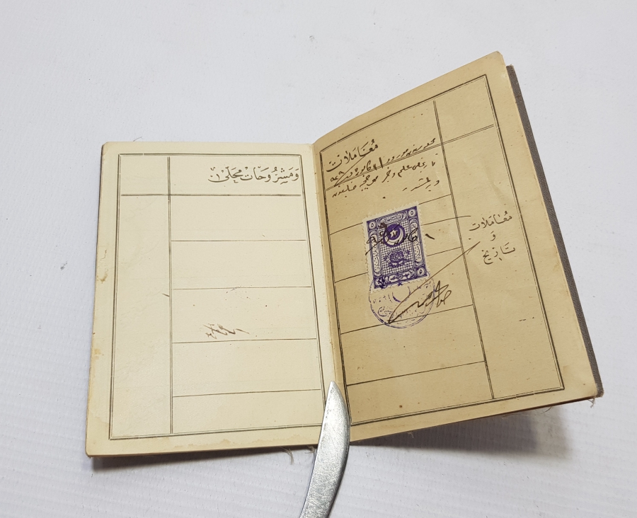 CUMHURİYET BAŞLARI YÜKSEK KONDİSYONDA EL YAZMA KAFA KAĞIDI - NÜFUS CÜZDANI