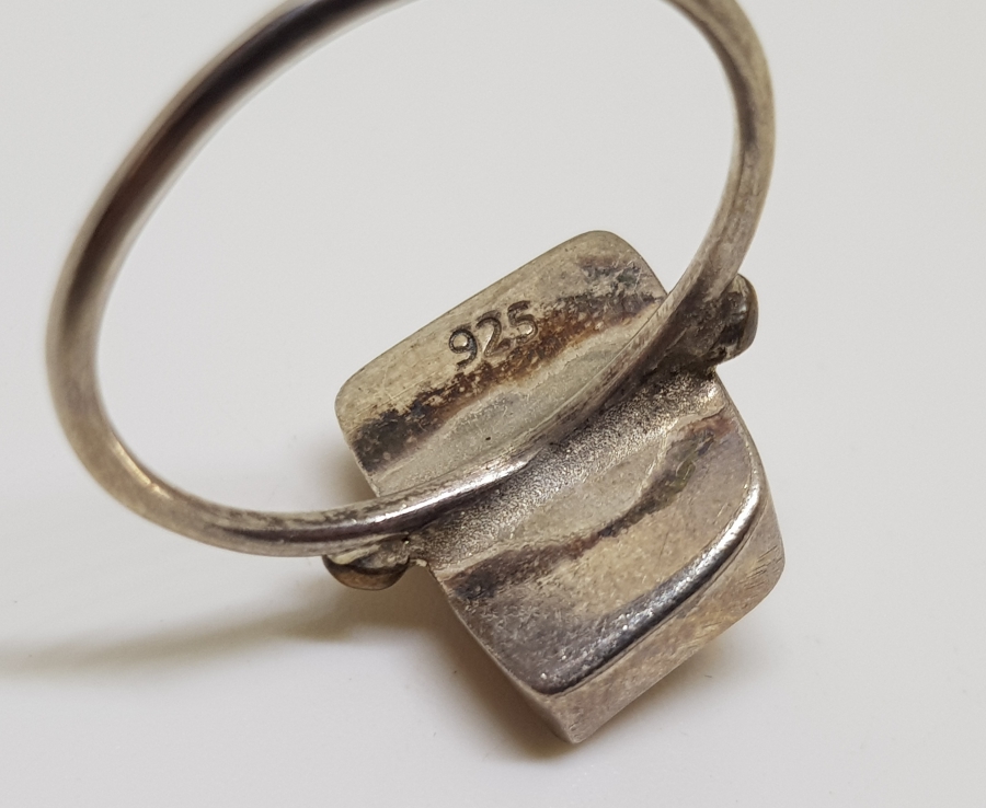 ÖZEL YAPIM DAMLA KEHRİBAR YÜZÜK