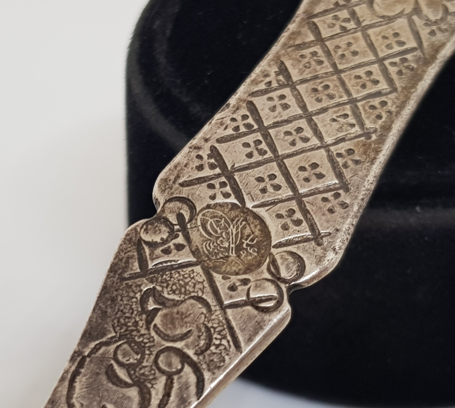 ABDÜLHAMİD HAN DÖNEMİ TUĞRALI GÜMÜŞ TATLI KAŞIĞI