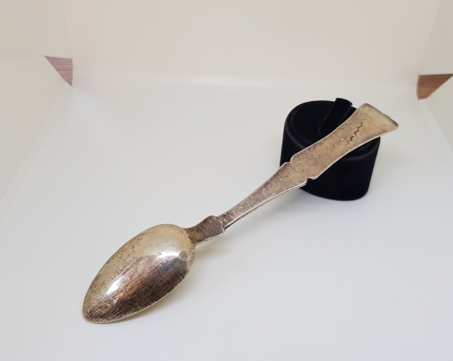 ABDÜLHAMİD HAN DÖNEMİ TUĞRALI GÜMÜŞ TATLI KAŞIĞI