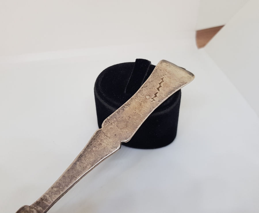 ABDÜLHAMİD HAN DÖNEMİ TUĞRALI GÜMÜŞ TATLI KAŞIĞI