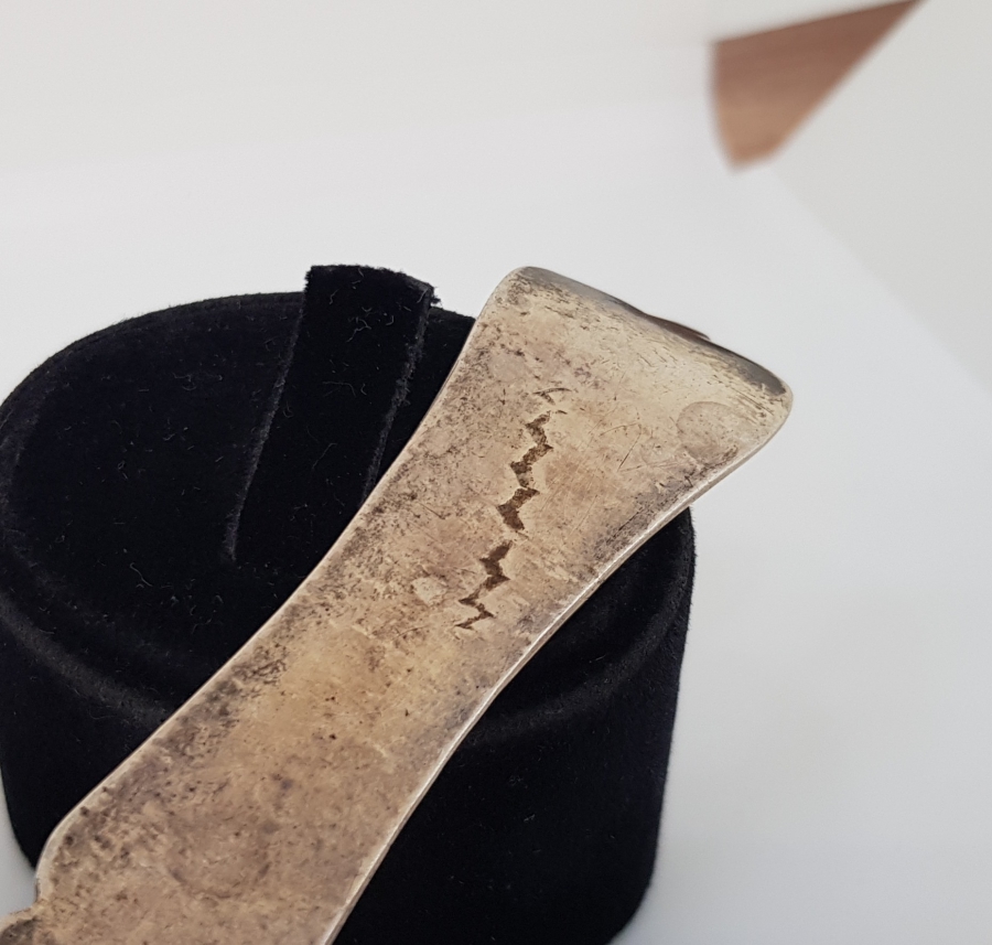 ABDÜLHAMİD HAN DÖNEMİ TUĞRALI GÜMÜŞ TATLI KAŞIĞI