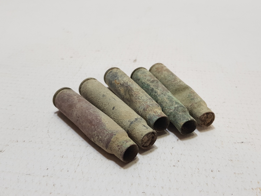 ARKALARI OSMANLICA YAZILI 1. DÜNYA SAVAŞI DÖNEMİ OSMANLI MAVZER MERMİSİ KOVANI LOTU