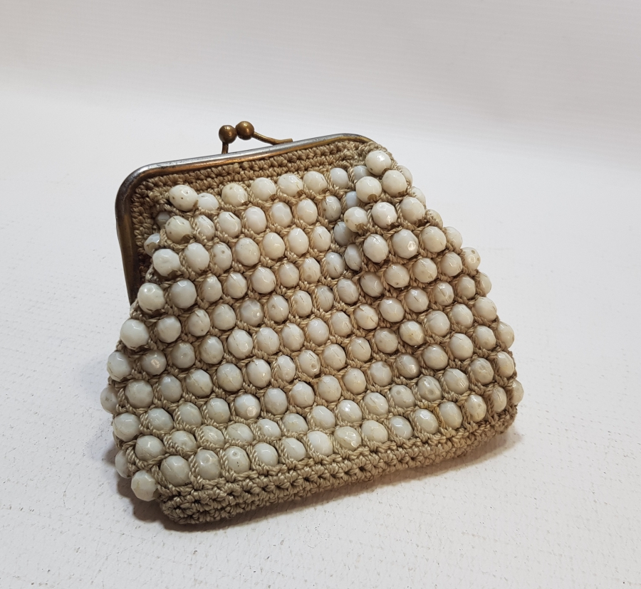 OPAL BONCUKLU EL YAPIMI OSMANLI ÇANTA - CÜZDAN