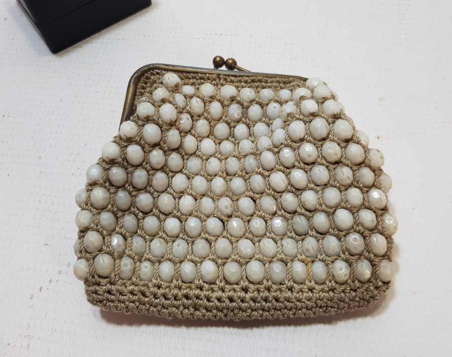 OPAL BONCUKLU EL YAPIMI OSMANLI ÇANTA - CÜZDAN