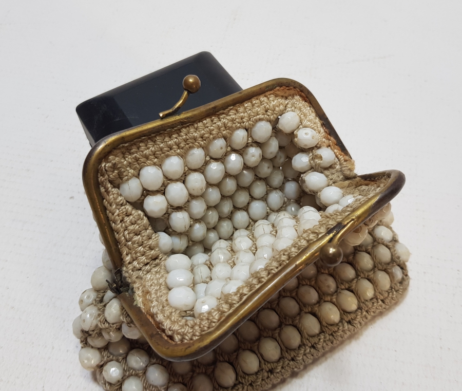 OPAL BONCUKLU EL YAPIMI OSMANLI ÇANTA - CÜZDAN