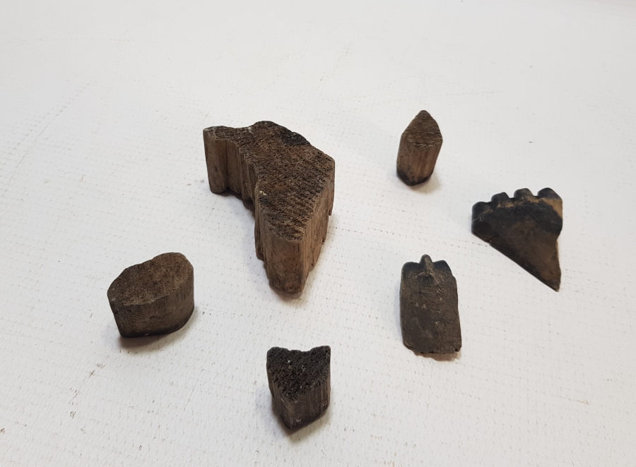 OSMANLI DÖNEMİ EL OYMA 6 ADET TOKAT İŞİ BASKI KALIBI LOTU