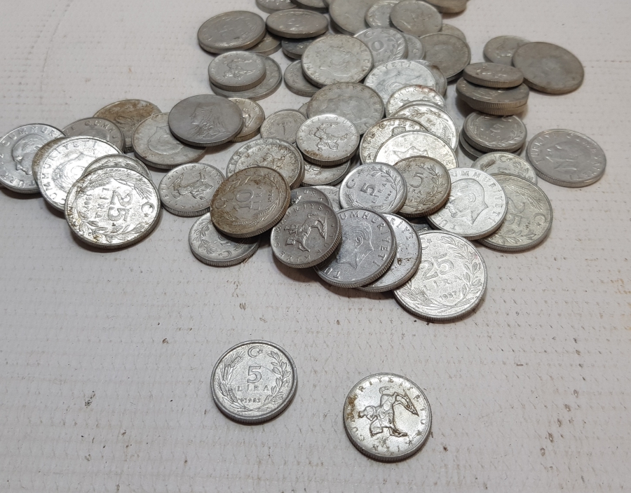 1970-1980LERDEN ANTİKA METAL PARA LOTU