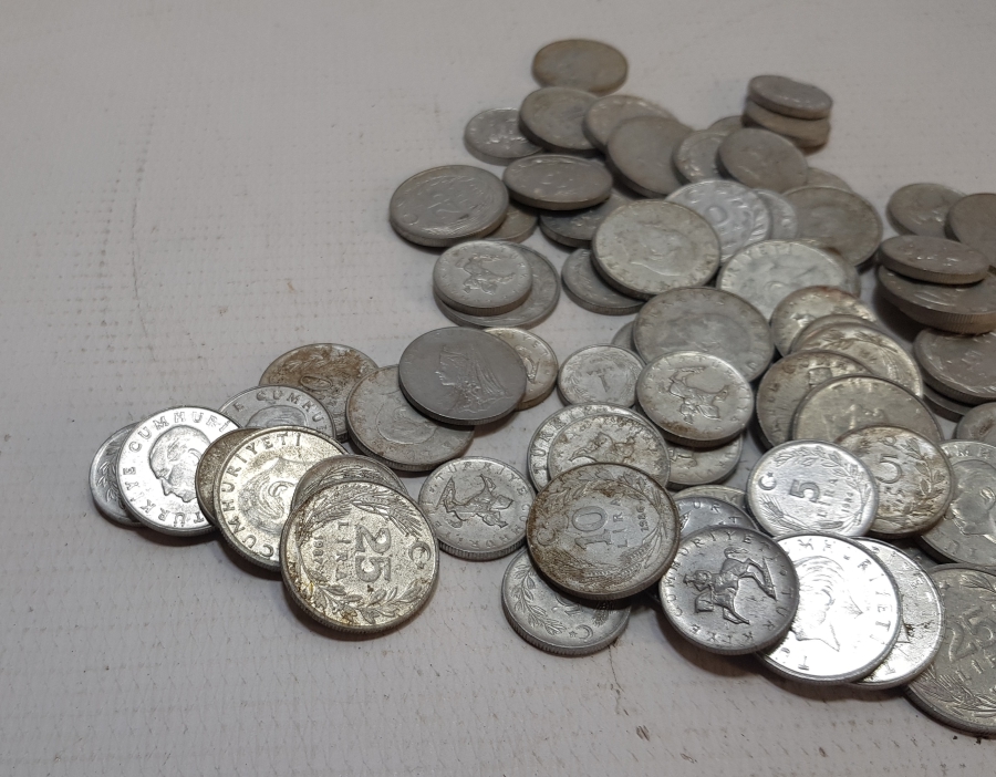 1970-1980LERDEN ANTİKA METAL PARA LOTU