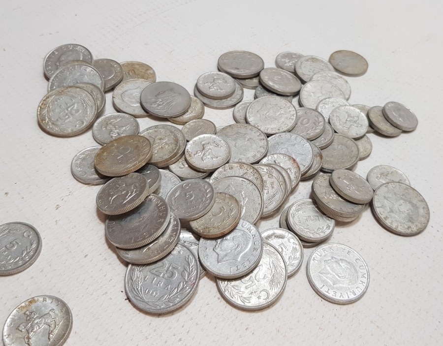 1970-1980LERDEN ANTİKA METAL PARA LOTU