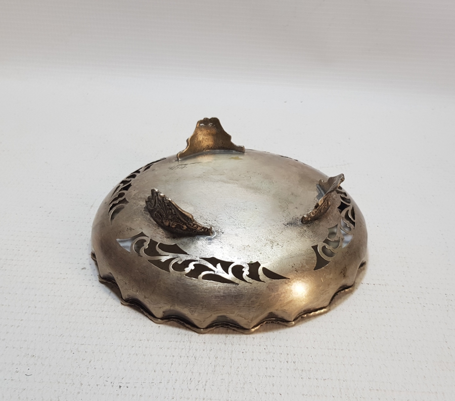 TESTERE İŞÇİLİKLİ ANTİKA GÜMÜŞ ŞEKERLİK