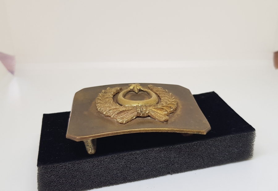 ÜZERİ ALTIN VERMEYLİ NADİR ERTUĞRUL ALAYLARI SUBAY KEMER TOKASI