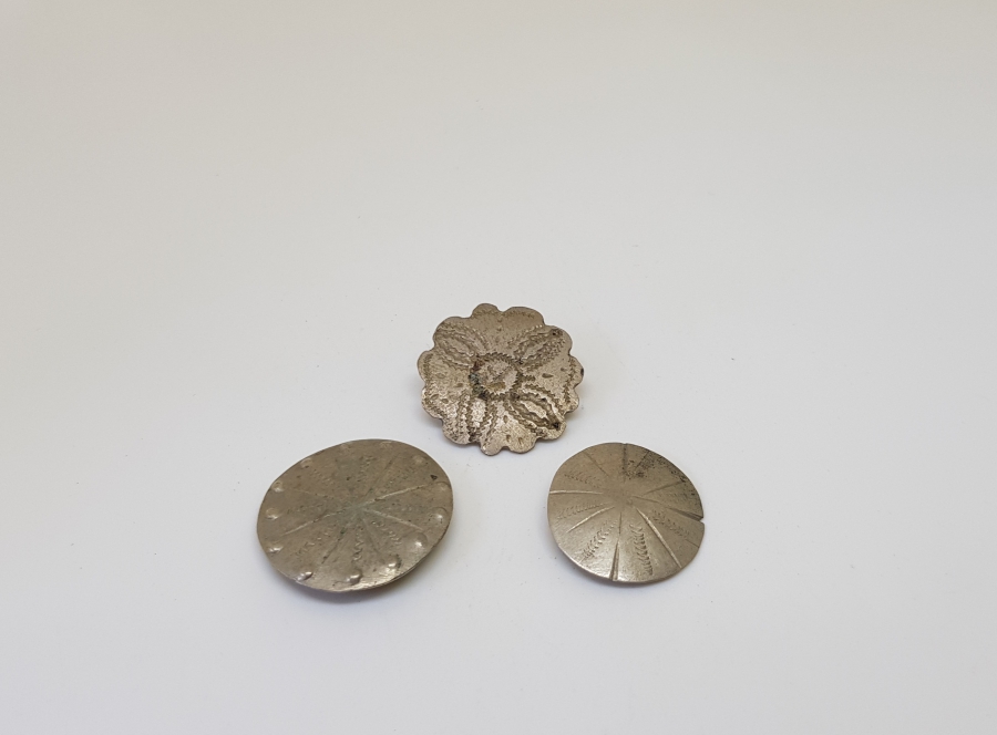 OSMANLI DÖNEMİ RUM İŞİ 3 ADET DÜĞME