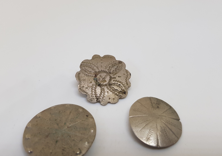 OSMANLI DÖNEMİ RUM İŞİ 3 ADET DÜĞME