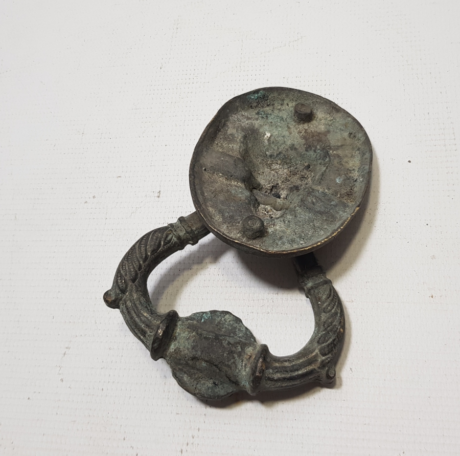 OSMANLI DÖNEMİ ANADOLU ASLANI VE MELEK BAŞLI RUM İŞİ NADİR KAPI TOKMAĞI