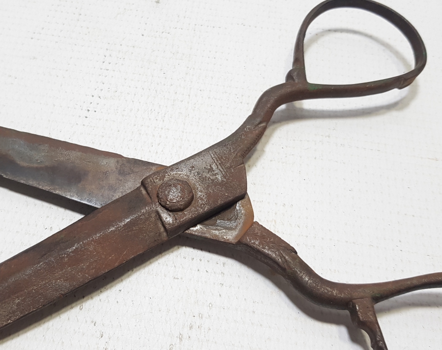 OSMANLI DÖNEMİ EL DÖVME BÜYÜK BOY TERZİ MAKASI