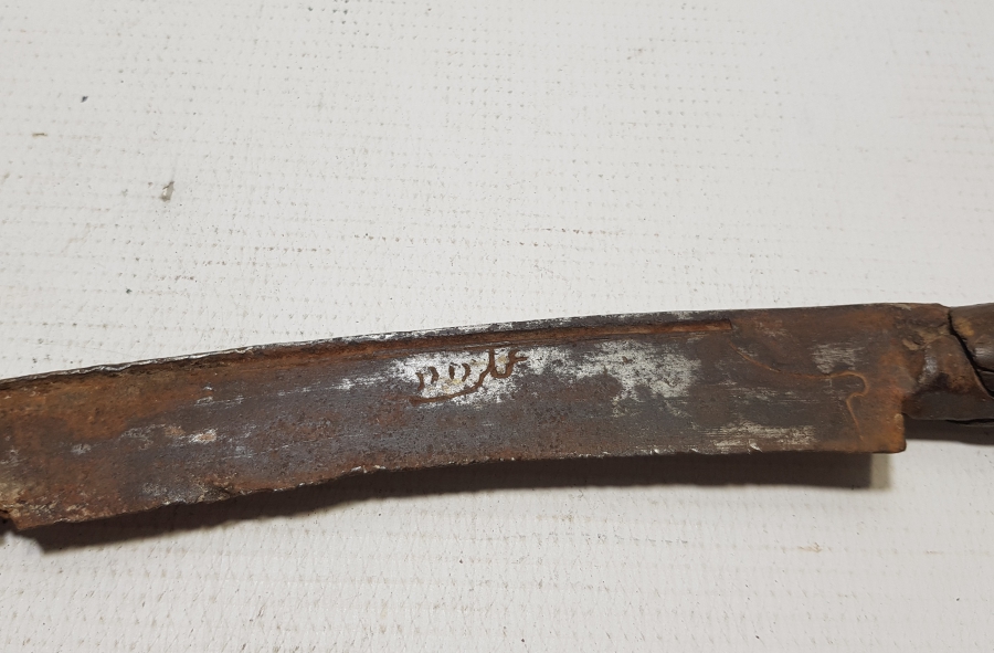 ÜZERİ OSMANLICA YAZILI 1700 BAŞLARI OSMANLI KUŞAK KAMASI