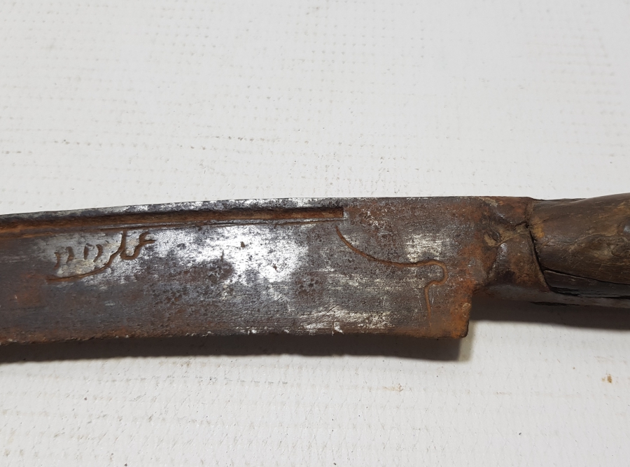 ÜZERİ OSMANLICA YAZILI 1700 BAŞLARI OSMANLI KUŞAK KAMASI