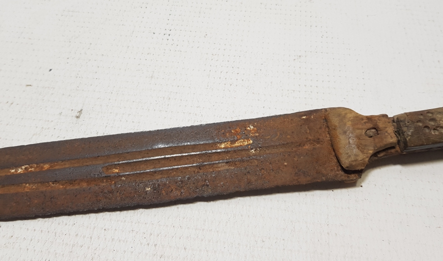 ÜZERİ OSMANLICA BURSA YAZILI NADİR ÇERKES KAMASI