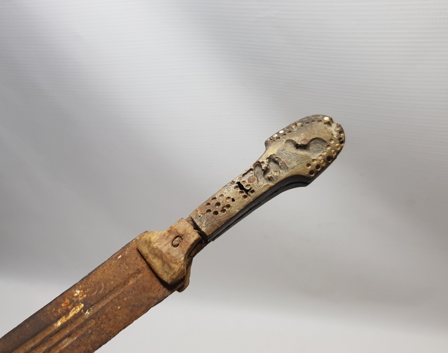 ÜZERİ OSMANLICA BURSA YAZILI NADİR ÇERKES KAMASI