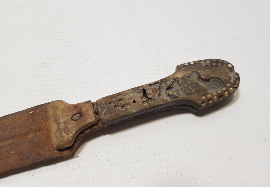 ÜZERİ OSMANLICA BURSA YAZILI NADİR ÇERKES KAMASI