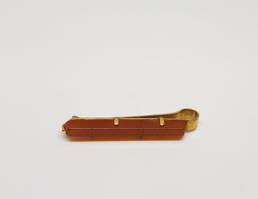 ÖZEL YAPIM DAMLA KEHRİBAR KRAVAT İĞNESİ