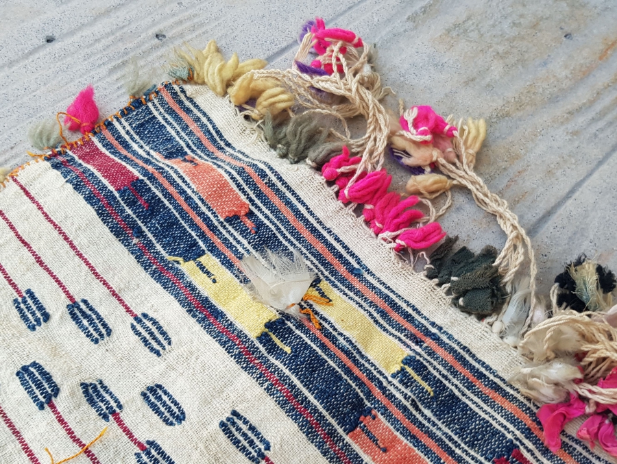 OSMANLI DÖNEMİ TAMAMI EL DOKUMA YÖRÜK İŞİ BEL KUŞAĞI