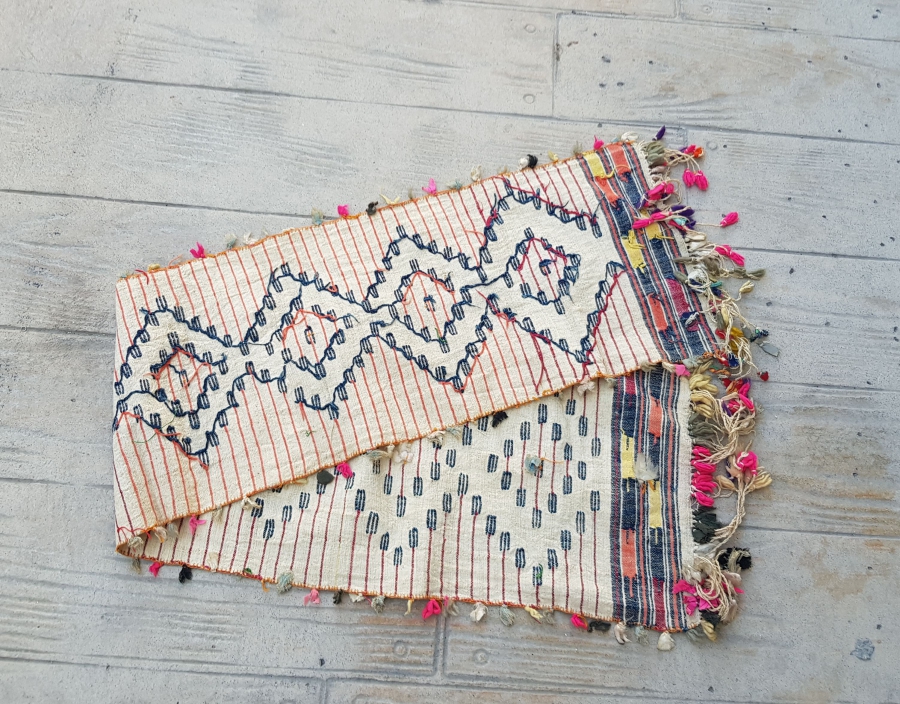 OSMANLI DÖNEMİ TAMAMI EL DOKUMA YÖRÜK İŞİ BEL KUŞAĞI