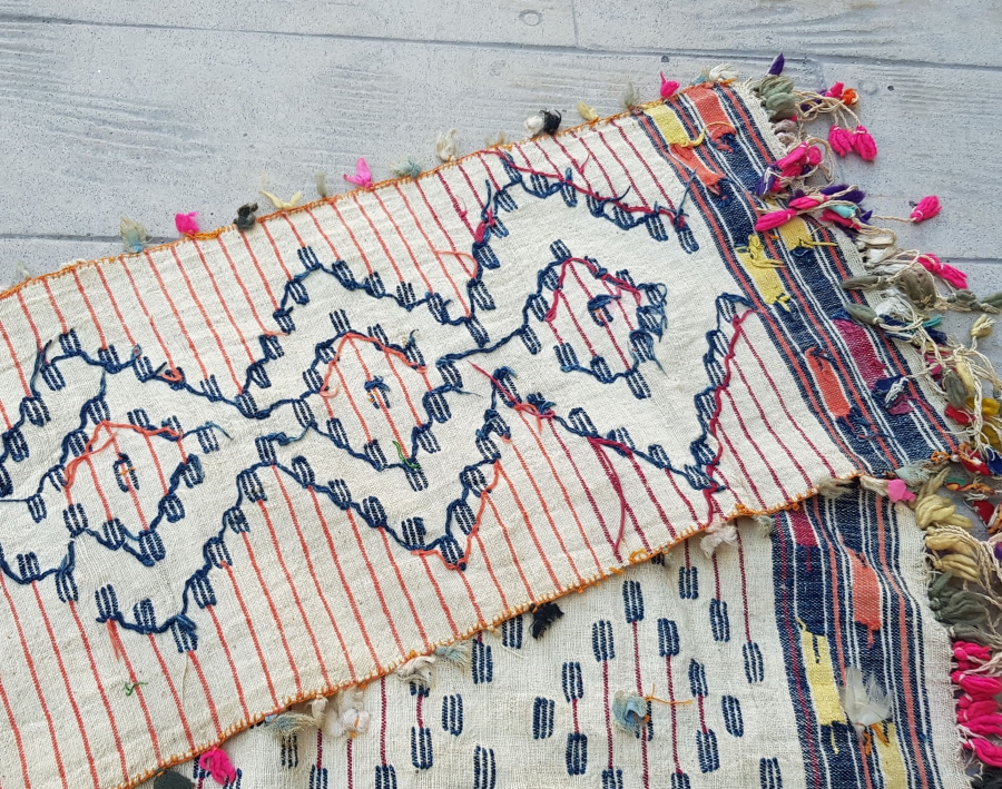 OSMANLI DÖNEMİ TAMAMI EL DOKUMA YÖRÜK İŞİ BEL KUŞAĞI