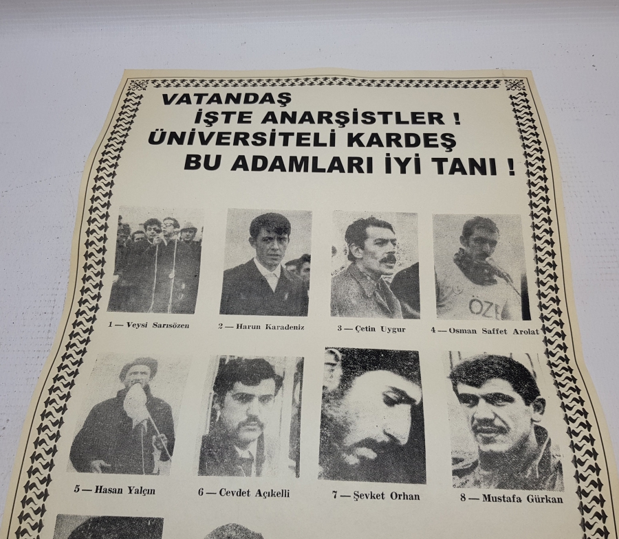1970 LERDEN ÇOK NADİR SİYASİ AFİŞ