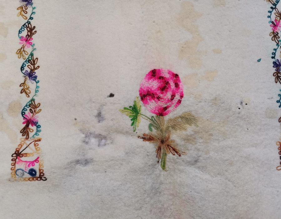 OSMANLI DÖNEMİ TEKKE İŞİ KEÇE SECCADE