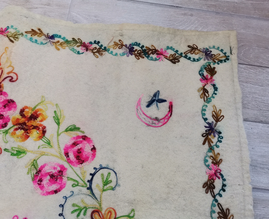 OSMANLI DÖNEMİ TEKKE İŞİ KEÇE SECCADE