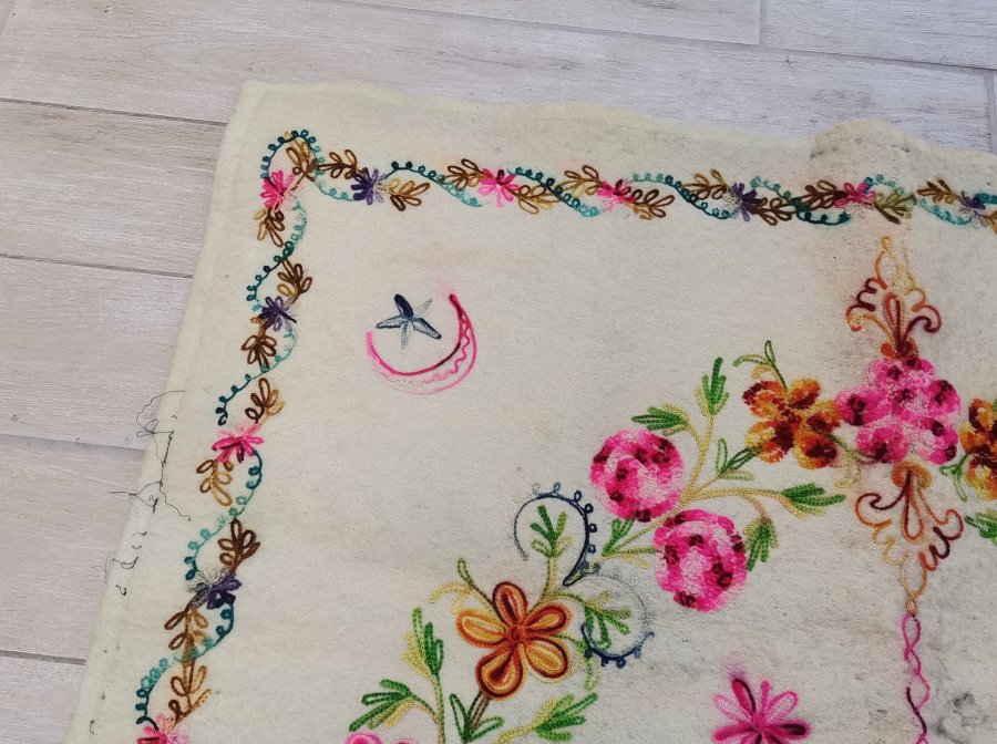 OSMANLI DÖNEMİ TEKKE İŞİ KEÇE SECCADE