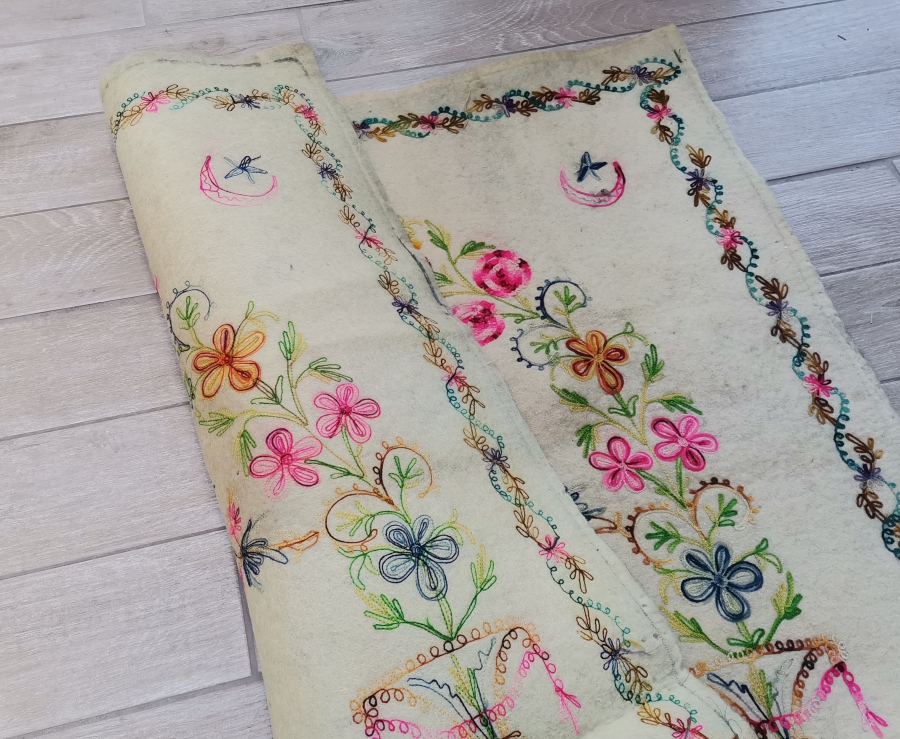 OSMANLI DÖNEMİ TEKKE İŞİ KEÇE SECCADE