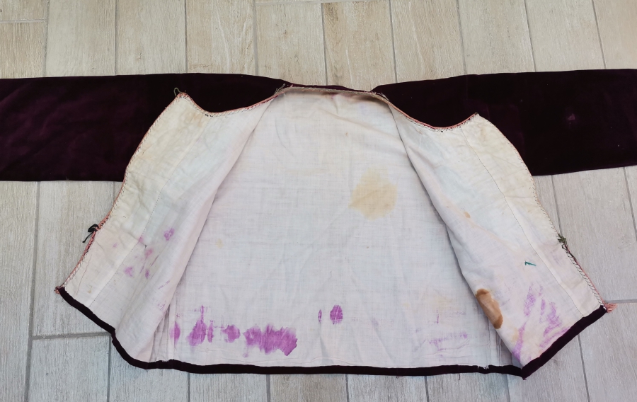 ÜZERİ SIRMA İŞÇİLİKLİ OSMANLI DÖNEMİ BEY İŞİ GELİN ŞALVAR CEPKENİ