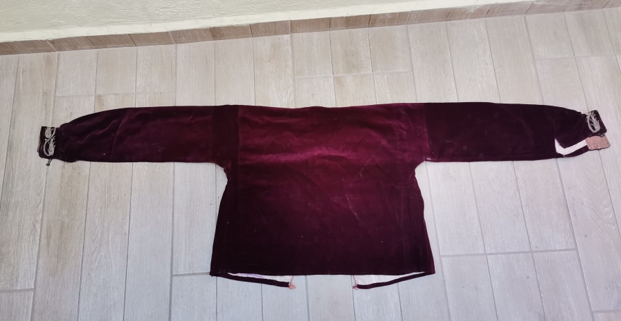 ÜZERİ SIRMA İŞÇİLİKLİ OSMANLI DÖNEMİ BEY İŞİ GELİN ŞALVAR CEPKENİ