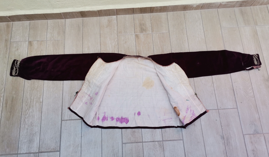 ÜZERİ SIRMA İŞÇİLİKLİ OSMANLI DÖNEMİ BEY İŞİ GELİN ŞALVAR CEPKENİ