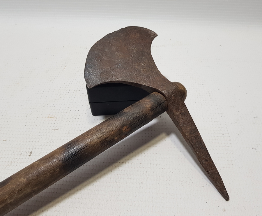 OSMANLI DÖNEMİ NADİR ZIRH DELİCİLİ YENİÇERİ SAVAŞ TEBERİ