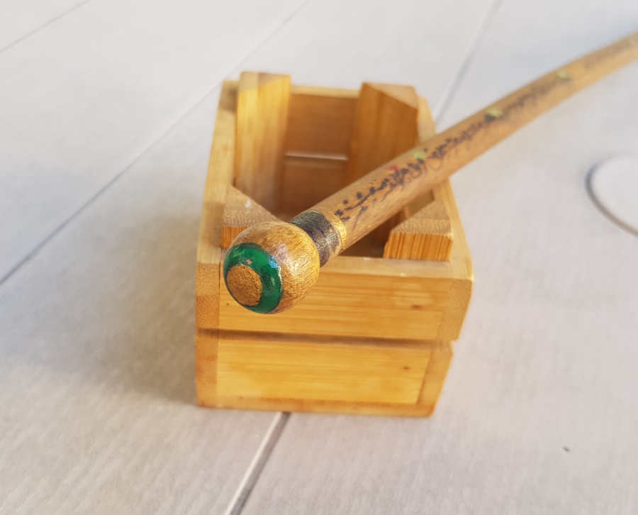 ÜZERİ DUALI EL YAPIMI NADİR OSMANLI DÖNEMİ TEKKE İŞİ OKUMA ÇUBUĞU